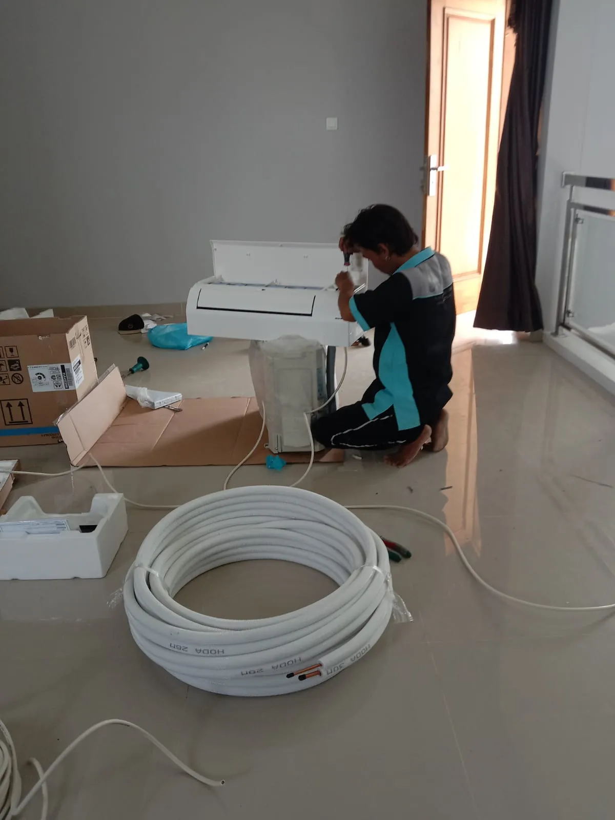 Pemasangan AC Baru